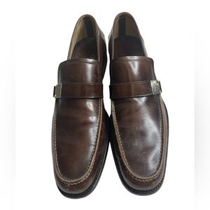 Rare Salvatore Ferragamo Florence Brown Leather Loafers - Italy size 9